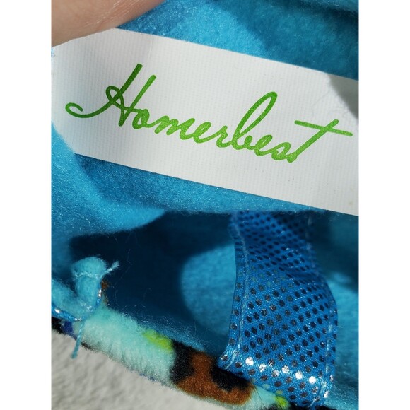 RARE Homerbest Blue Leopard Print Purse Tote Plush 7" x 3" x 4" - Picture 5 of 5